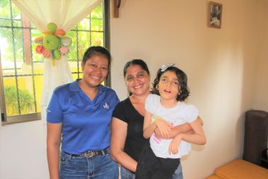 The Physiotherapy provided by Danielle through this NPH run clinic has helped Milagro improve her motor skills.